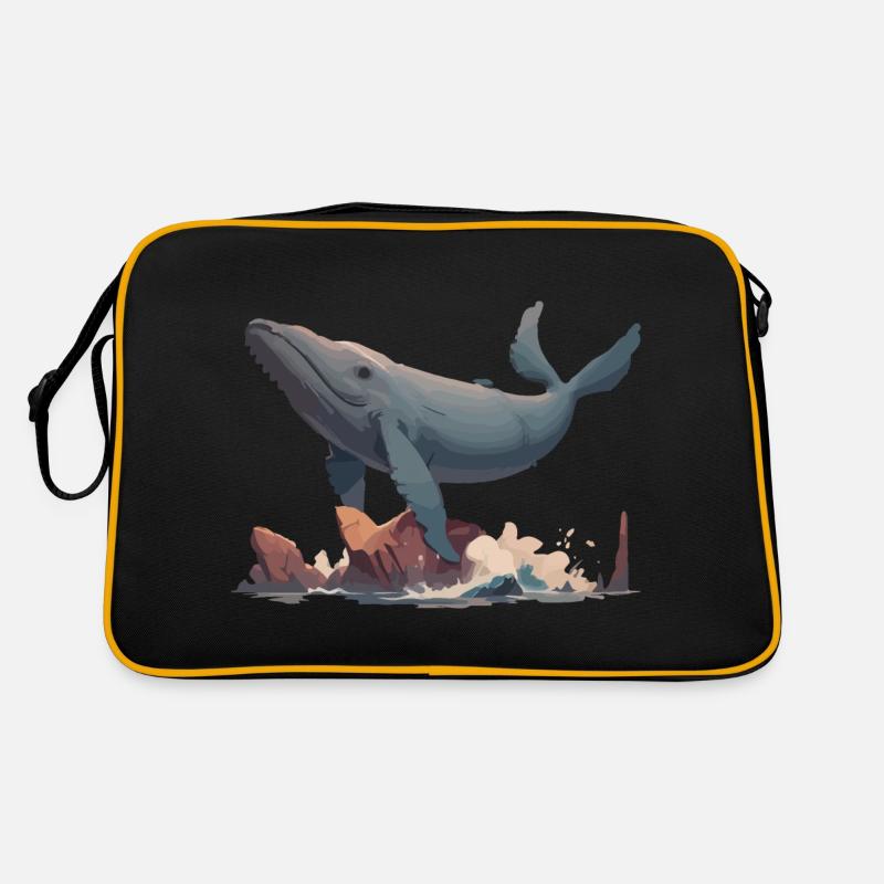 Flying Whale Retro Bag