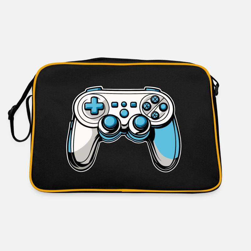 Controller Blau Illustration Retro Tasche