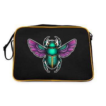 Scarabée Néo Traditionnel - Sac Retro - noir/or - Dos