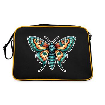 Moth Neo Traditional - Retro Bag - black/gold - Back