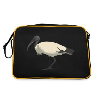 Australian White Ibis - Retro Bag - black/gold - Back