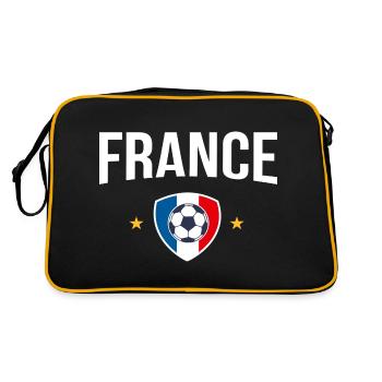 équipe de france football suppourter championnat - Sac Retro - noir/or - Dos