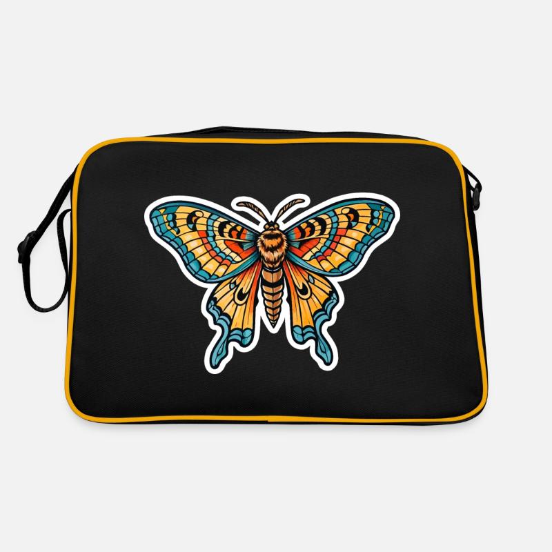 Papillon de nuit Néo Traditionnel Sac Retro