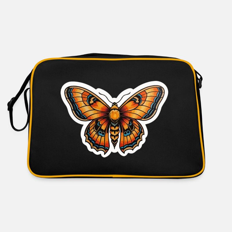 Papillon de nuit Néo Traditionnel Sac Retro