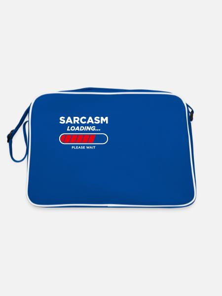 Chargement du sarcasme - Sac Retro - bleu/blanc - Dos