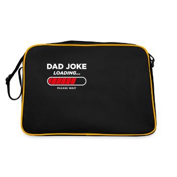 Dad Joke Loading - Retro Bag - black/gold - Back