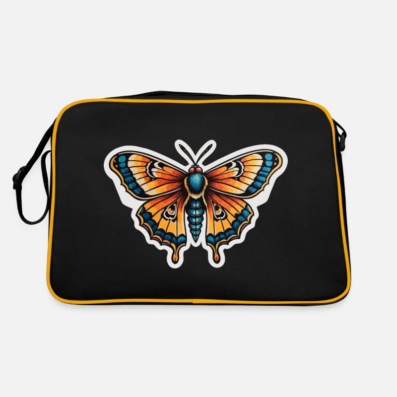 Papillon de nuit Néo Traditionnel Sac Retro