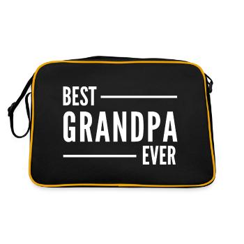 MEILLEUR GRAND-PÈRE DE TOUS LES TEMPS. CADEAU DE GRAND-PÈRE - Sac Retro - noir/or - Dos