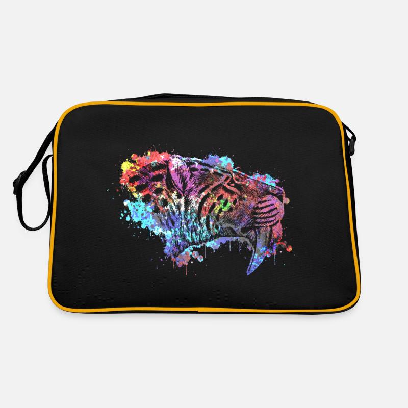 Säbelzahntiger Retro Tasche