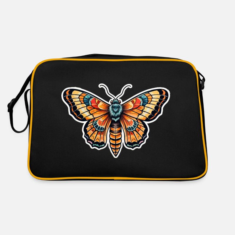 Papillon de nuit Néo Traditionnel Sac Retro
