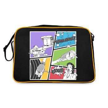 Vinyladdict Attack V8.2 - Retro Bag - black/gold - Back