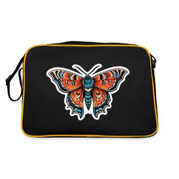 Moth Neo Traditional - Retro Bag - black/gold - Back