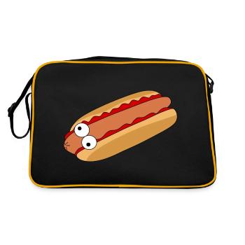 Hot-dog fou - Sac Retro - noir/or - Dos