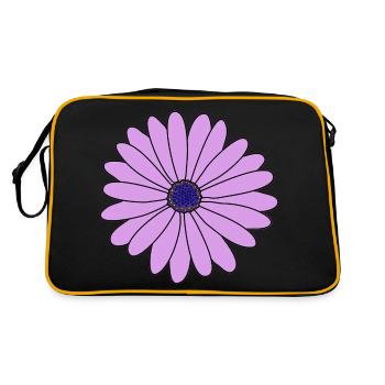 Fleur Violet Marguerite - Sac Retro - noir/or - Dos