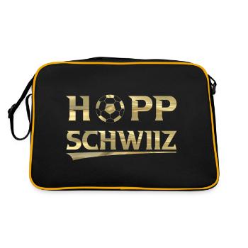 Hopp Schwiiz - Sac Retro - noir/or - Dos
