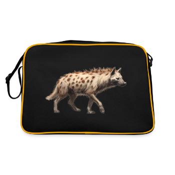 HYÈNE - Sac Retro - noir/or - Dos