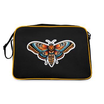 Moth Neo Traditional - Retro Bag - black/gold - Back