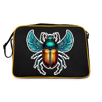 Scarabée Néo Traditionnel - Sac Retro - noir/or - Dos