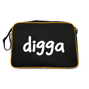 digga - Jugendwort - Retro Bag - black/gold - Back