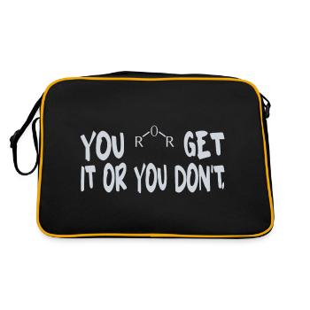 YOU GET IT OR YOU DON'T - Retro Bag - black/gold - Back
