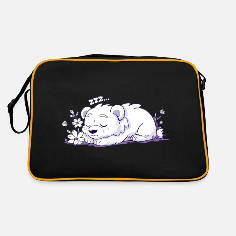 Sleeping Bear - Sticker Retro Bag