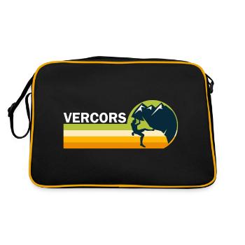 climb escalade Vercors sport climbing - Sac Retro - noir/or - Dos