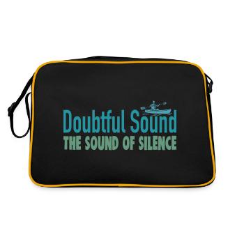 Doubtful Sound the Sound of Silence 4x4 - Retro Tasche - Schwarz/Gold - Hinten
