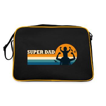 Super dad superdad - Sac Retro - noir/or - Dos