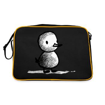 Doudou the little duck - Retro Bag - black/gold - Back