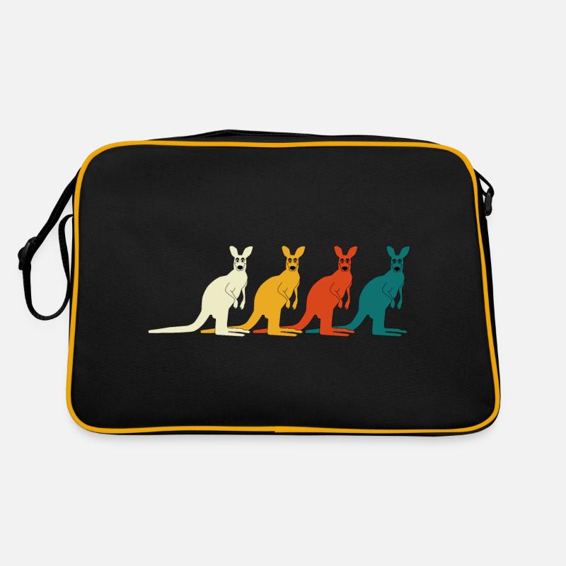4 Kangaroos in Australia Retro Bag