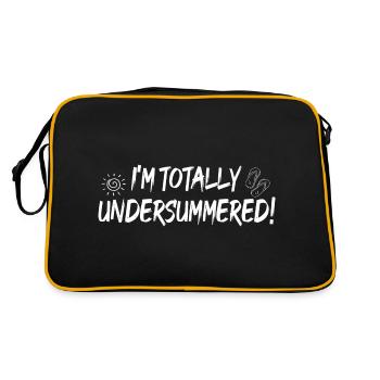 I'm totally undersummerd - Retro Bag - black/gold - Back