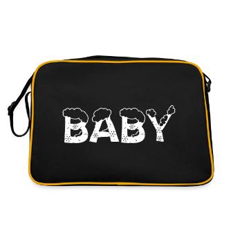 Texte Glace Costume De Noël Bébé - Sac Retro - noir/or - Dos