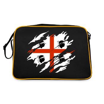 Drapeau de la Sardaigne - Sac Retro - noir/or - Dos