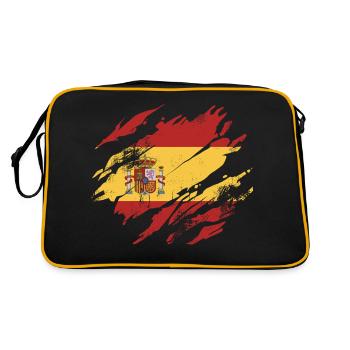Drapeau de l’Espagne - Sac Retro - noir/or - Dos