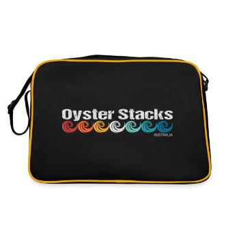 Oyster Stacks - Retro Bag - black/gold - Back