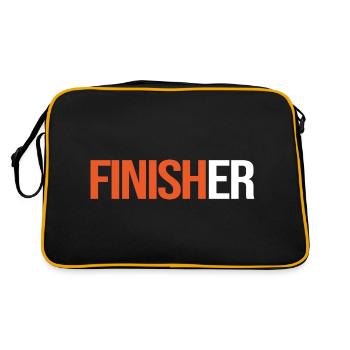 Finisher T-shirt sport sportifs à personnaliser - Sac Retro - noir/or - Dos