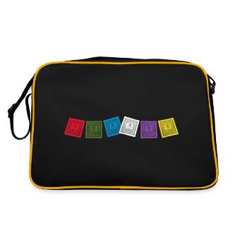 Sherpa flags - Retro Bag - black/gold - Back