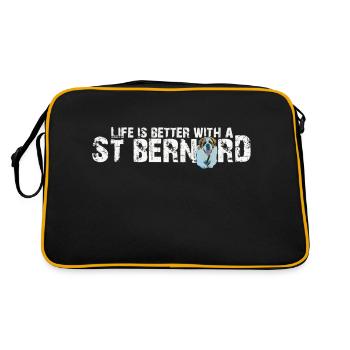 Saint-Bernard - Sac Retro - noir/or - Dos