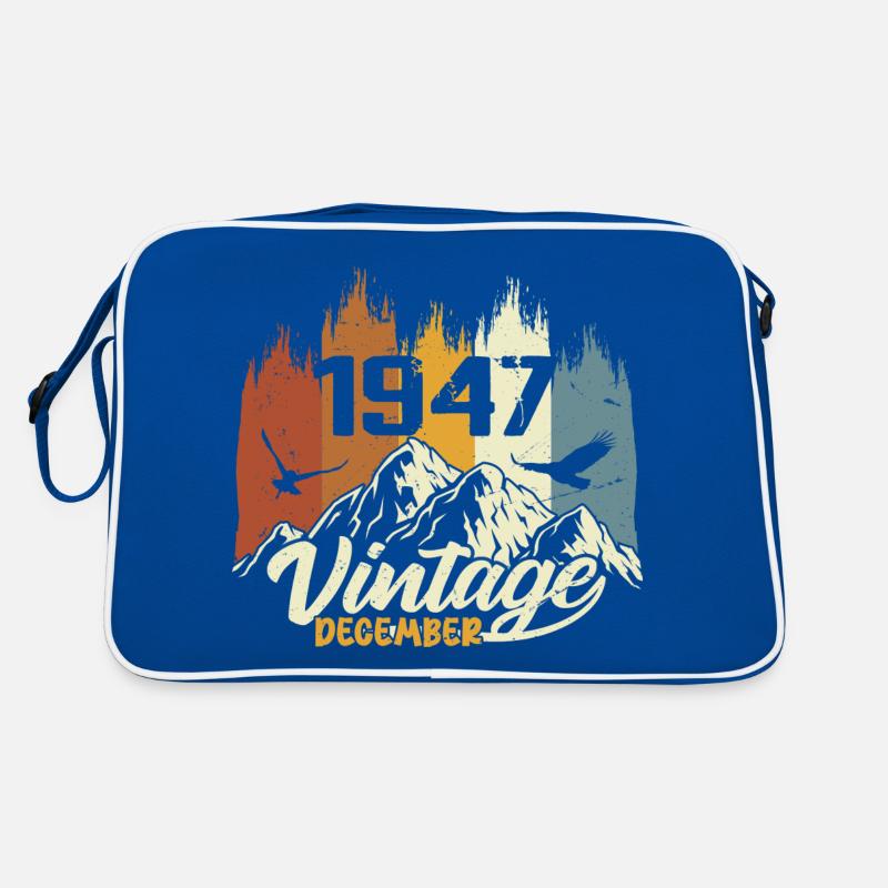 Geburtstagsgeschenk geboren im Dezember 1947 Retro Tasche