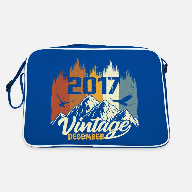 Geburtstagsgeschenk geboren im Dezember 2017 Retro Tasche