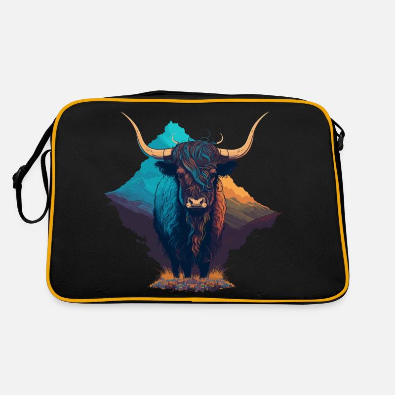Bunte Yak Retro Tasche