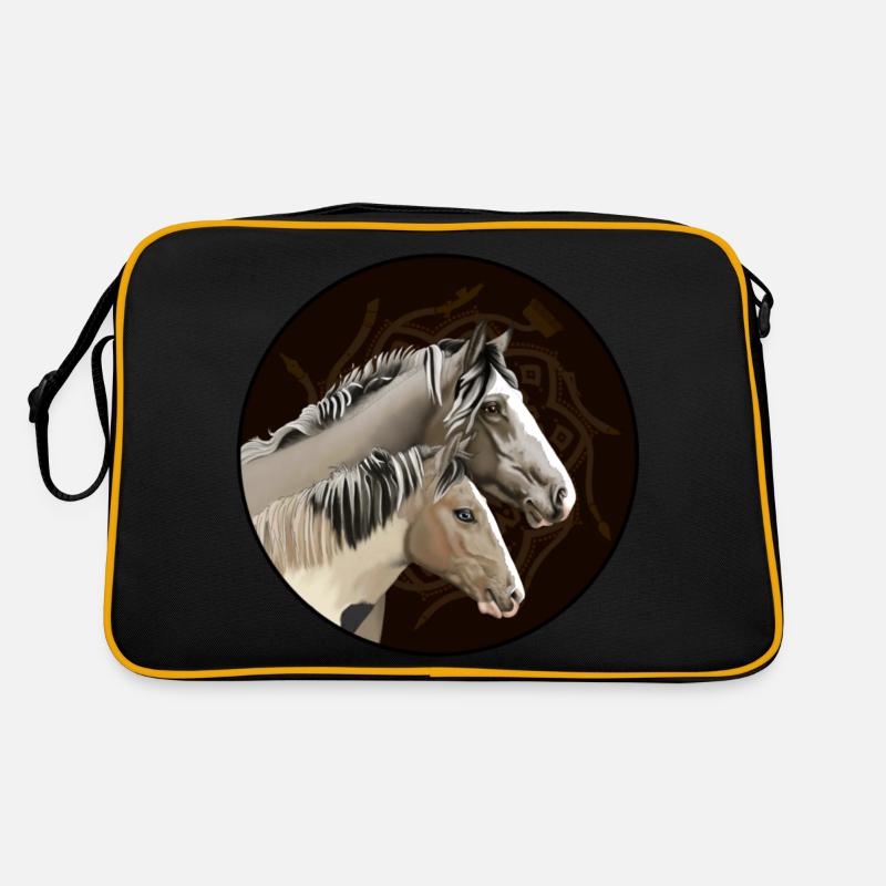 Graue Pferde/Cheval gris Sac Retro