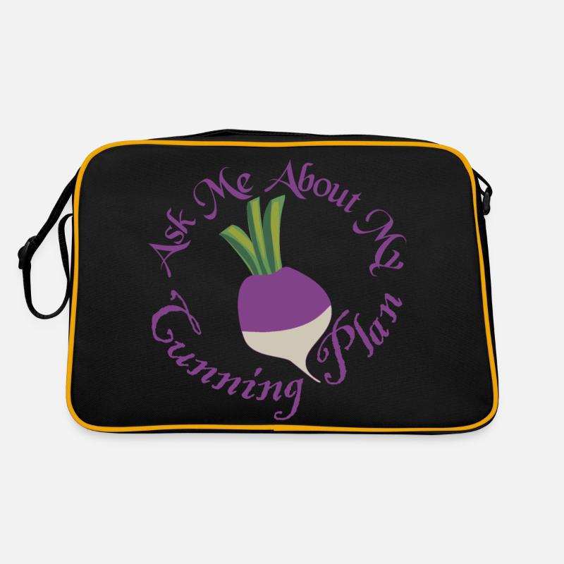 Ask Me About My Cunning Plan Blackadder Turnip Retro Bag