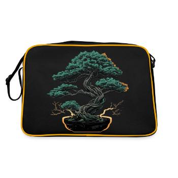 Polished Bonsai Tree - Retro Bag - black/gold - Back