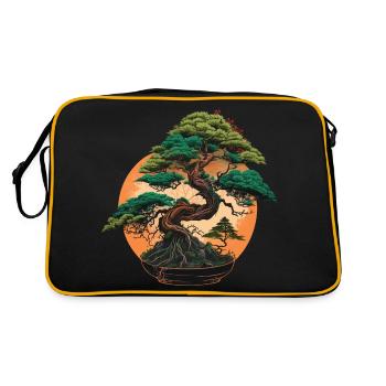 Bonsaï Forme étonnante - Sac Retro - noir/or - Dos
