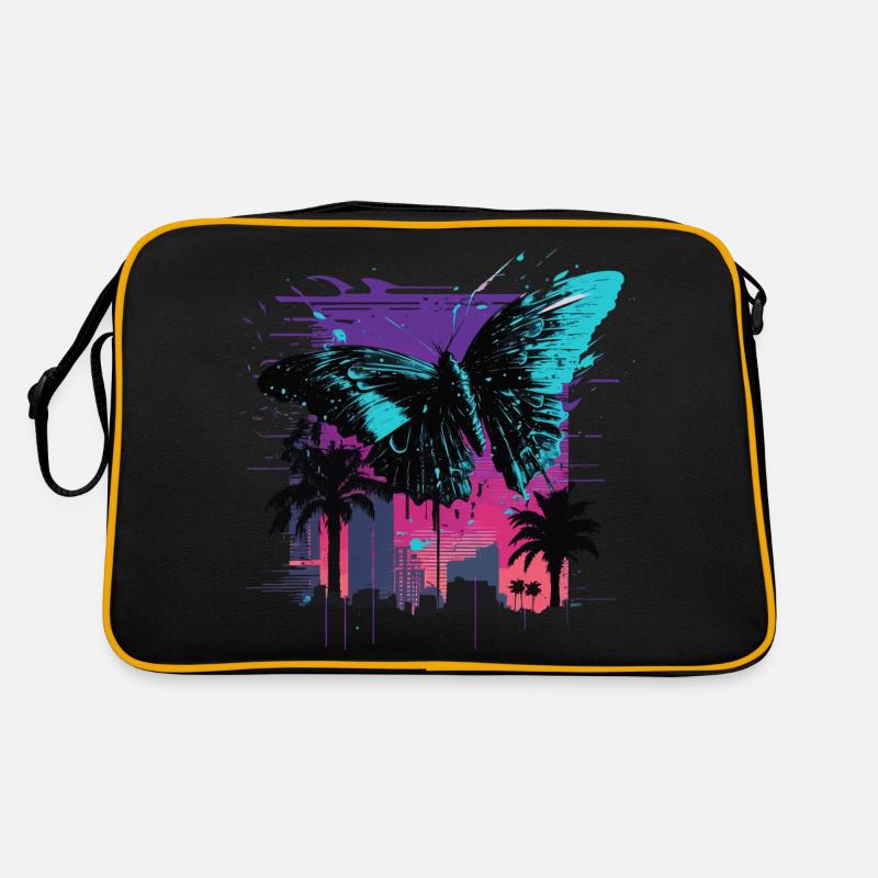 Buttterfly In the City Vaporwave Retro Bag