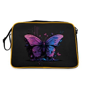 Butterfly Beauty Vaporwave - Retro Bag - black/gold - Back