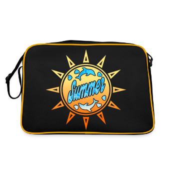 SOMMER - Retro Tasche - Schwarz/Gold - Hinten