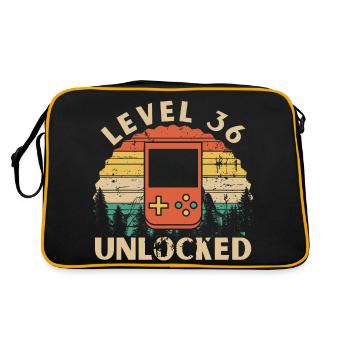 Level 36 Unlocked - Retro Bag - black/gold - Back