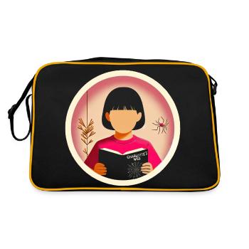 L’aventure du jeune lecteur - Sac Retro - noir/or - Dos